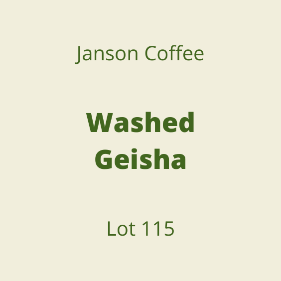 JANSON COFFEE WASHED GEISHA LOT115