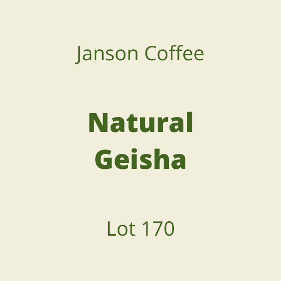 JANSON COFFEE NATURAL GEISHA LOT170