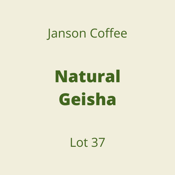 JANSON COFFEE NATURAL GEISHA LOT37