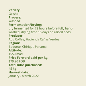ABU COFFEE 1kg @ $140/kg